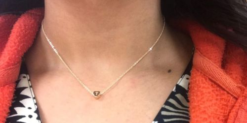 Handmade 14K Gold Heart Necklace Just $11.89 on Amazon