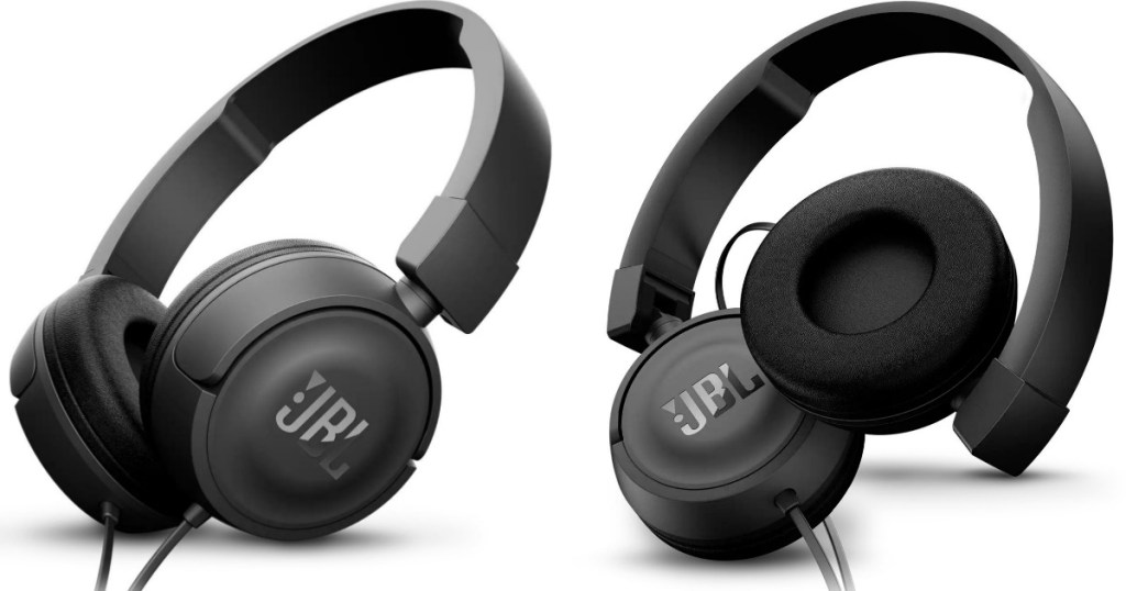 two views of JBL headphones