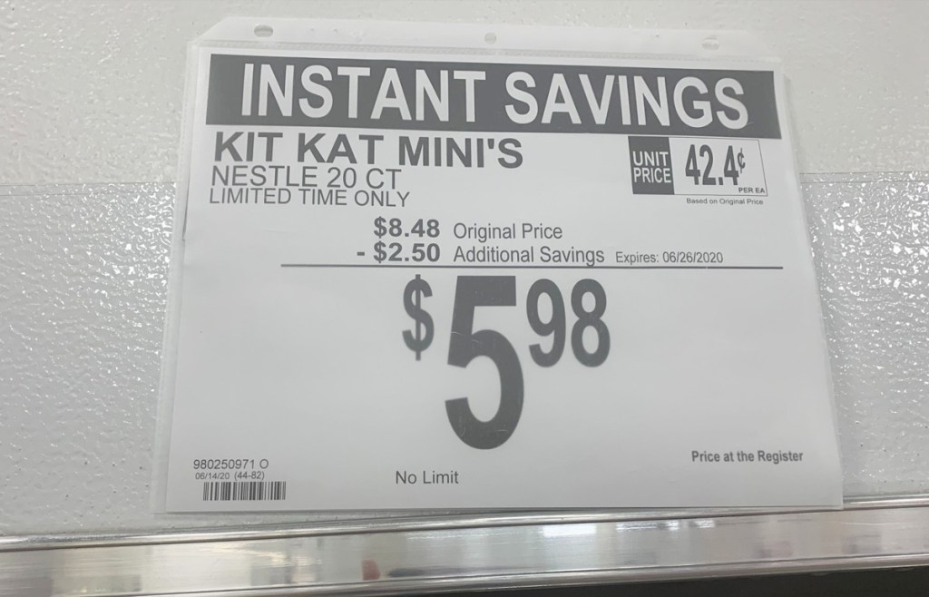 white sale price for kit kat minis ice cream bars at sam's club