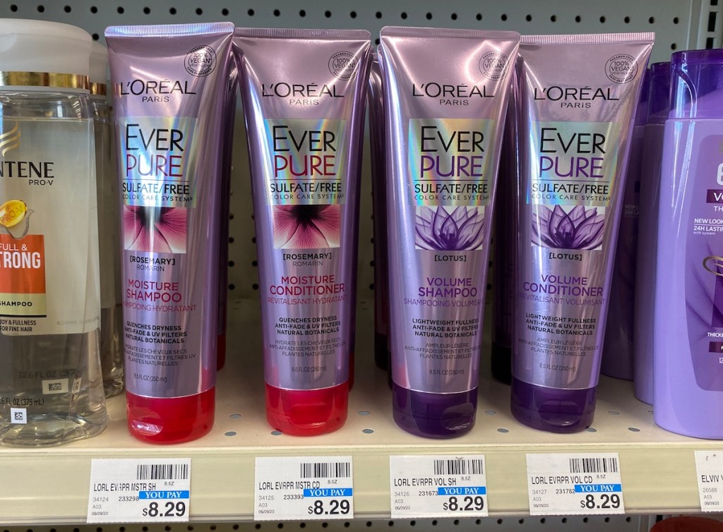 L'Oreal Ever Pure on shelf at CVS