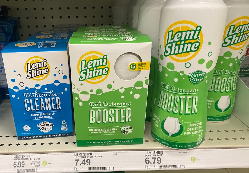 Lemishine Detergent Booster on store shelf