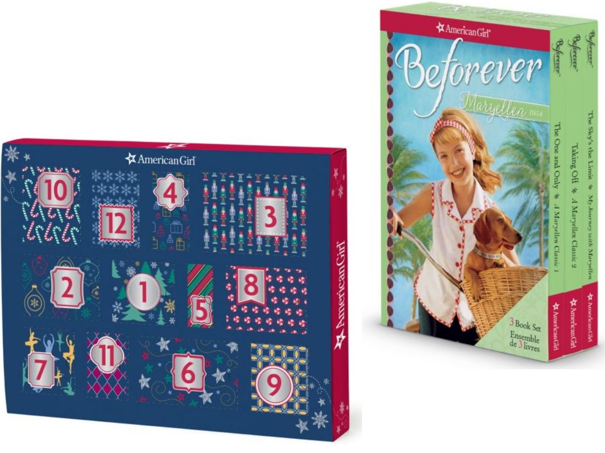 stock images of american girl advent calendar and book set