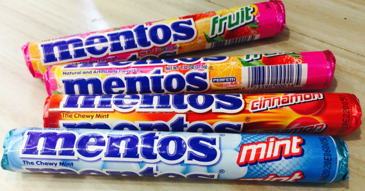 Mentos Candy Roll 15Packs from 7.50 on Amazon Just 50¢ Per Roll