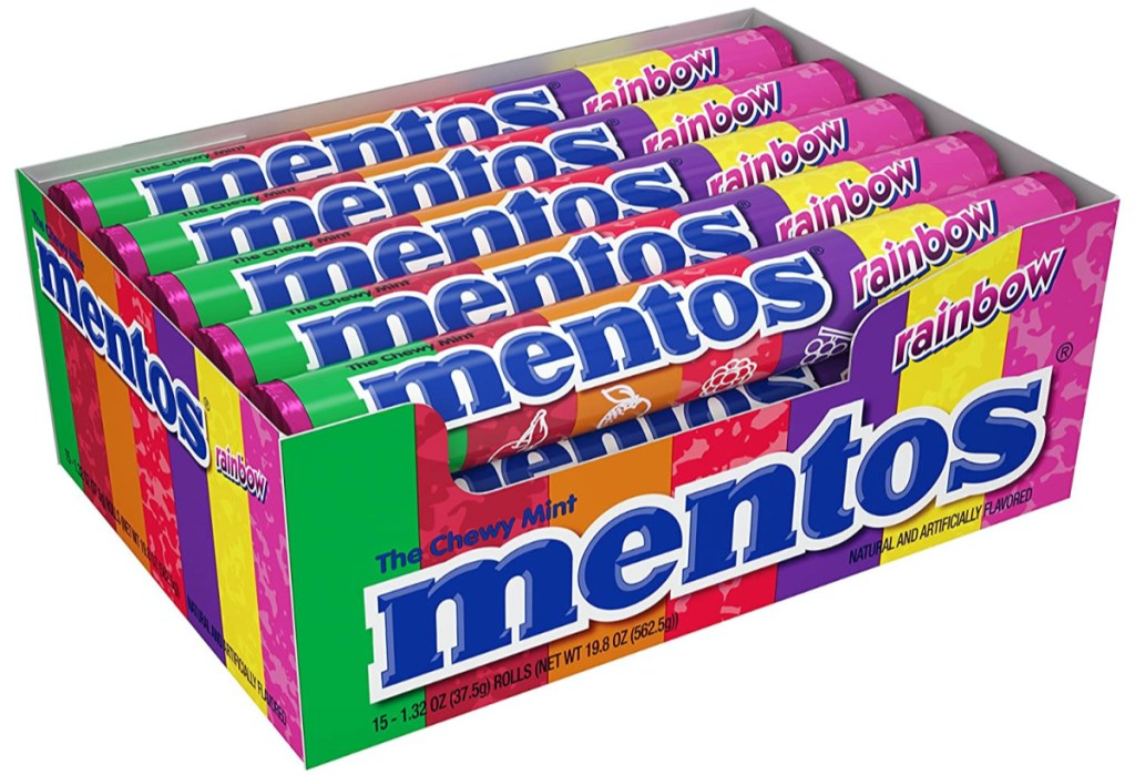 box of rolls of chewy candy