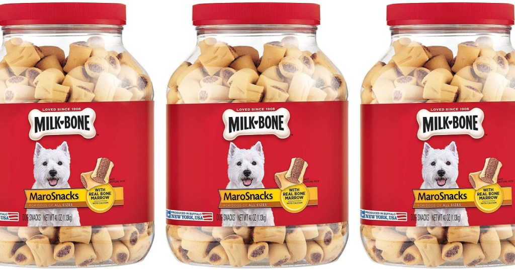 3 large jars of milk-bone dog treats