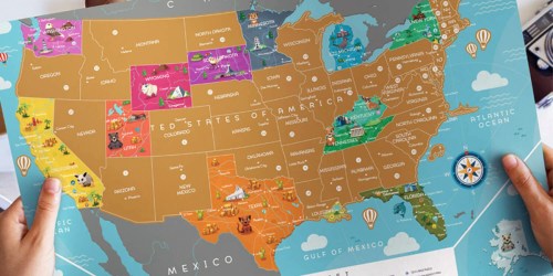 USA & World Scratch-Off Maps Only $14.99 Each Shipped (Regularly $50)