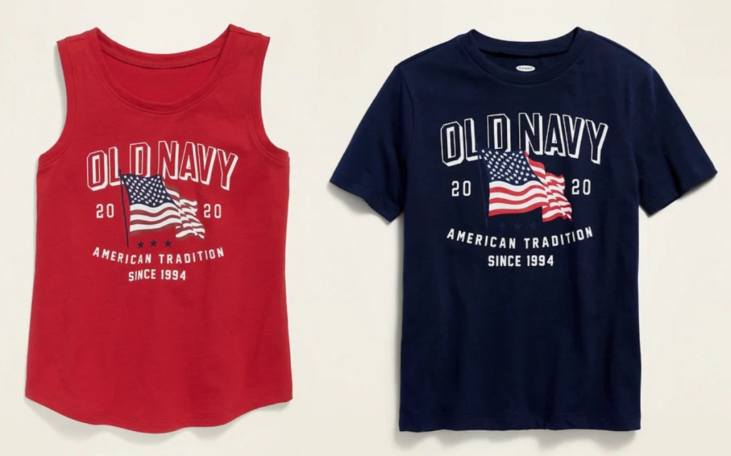 Old Navy Americana tees for kids