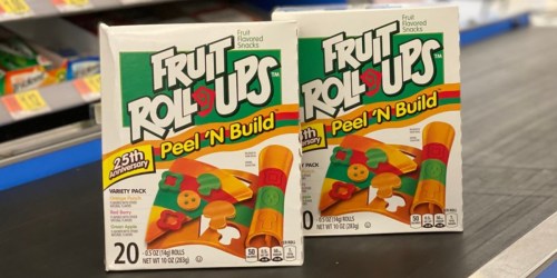 Fruit Roll-Ups Peel ’N Build Snacks Are Back & Available at Walmart in 25th Anniversary Flavors