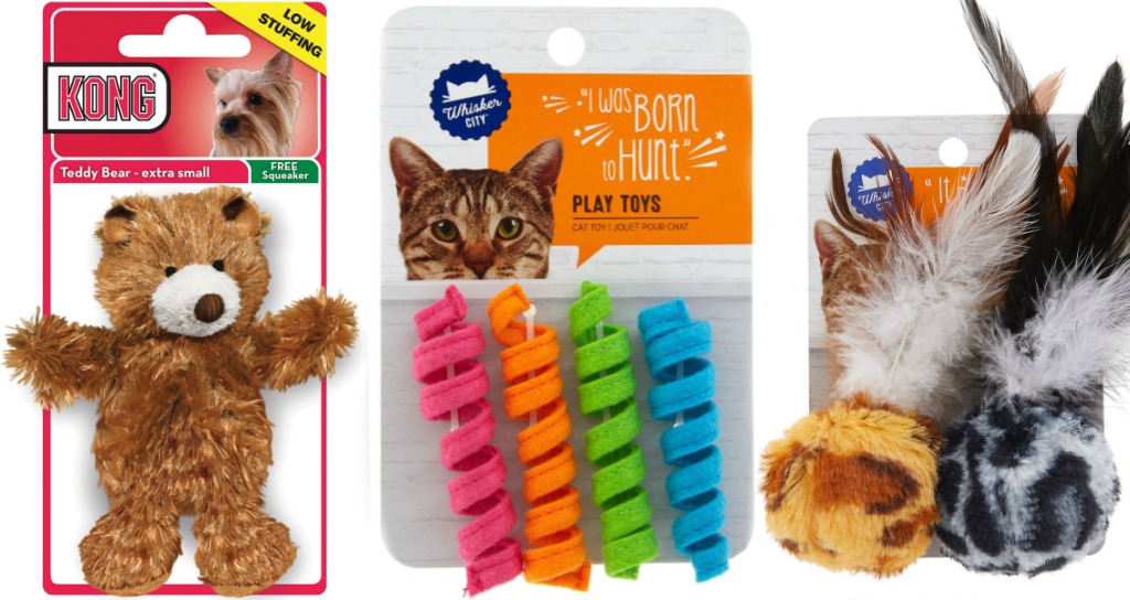 Stock images of various PetSmart Pet Toys