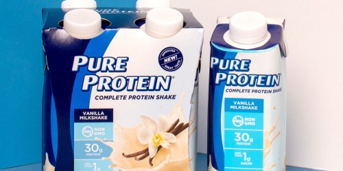 Pure Protein Shakes 4-Pack Only $4.89 Shipped on Amazon | Just $1.22 Per Shake