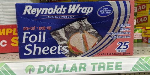 Reynolds Wrap Foil Sheets Just $1 at Dollar Tree