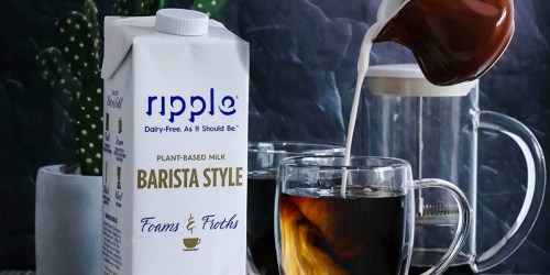 Ripple Shelf Stable Vegan Milk Barista Style 6-Pack Only $17.96 Shipped on Amazon