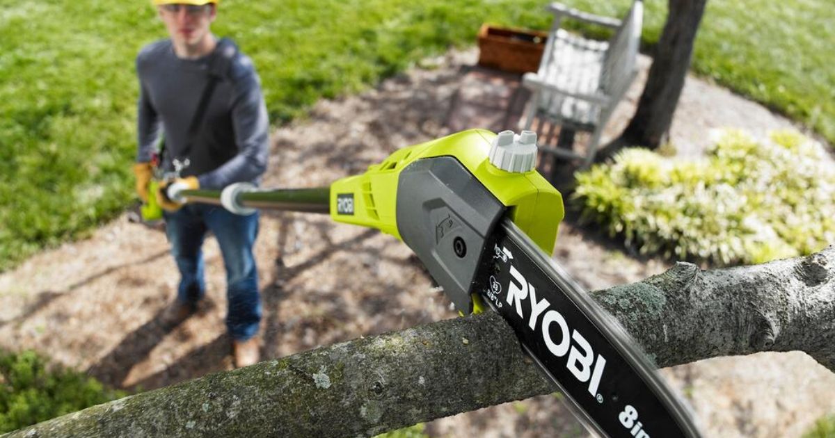 Ryobi One Lithium Ion Cordless Pole Saw Only 99 On Homedepot Com Regularly 149 Hip2save
