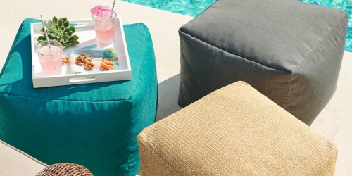 Kohl’s Poufs from $28.69 (Regularly $80) – Add Extra Seating Indoors & Outdoors