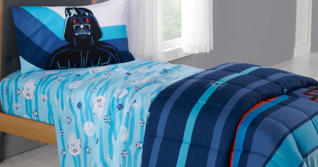 Star Wars Microfiber Comforter on bed