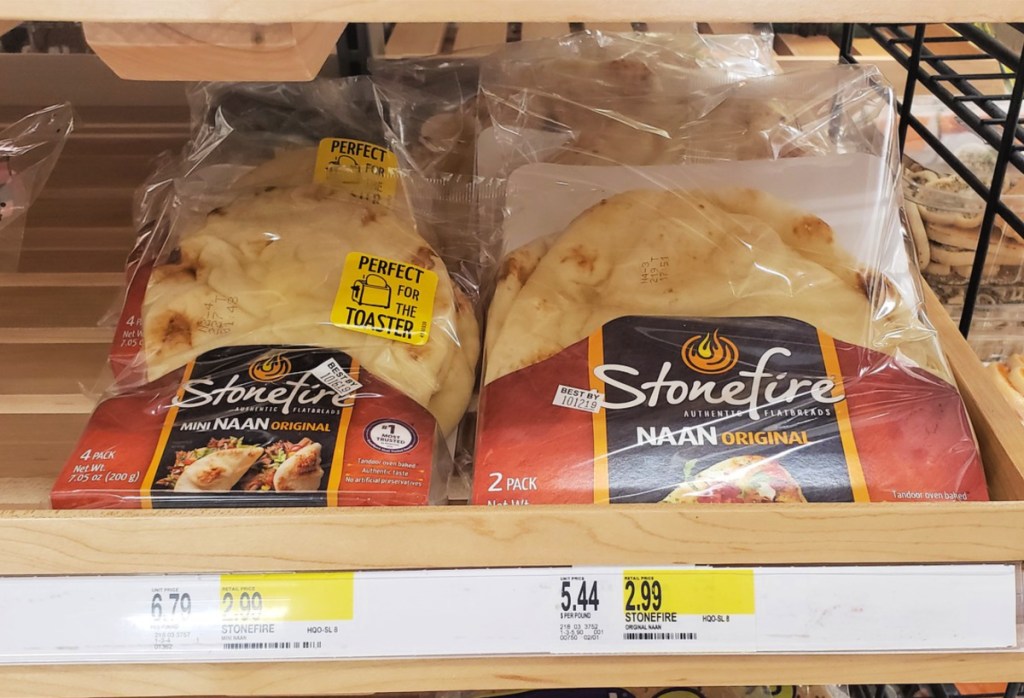 Stonefire bread on shelf at Target