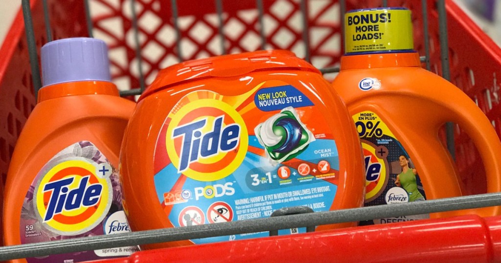 Tide Laundry Detergent & Pods in Red shopping cart