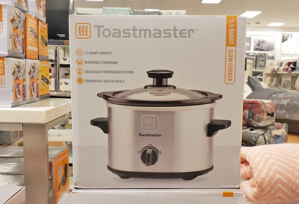 white box for the toastmaster stainless steel mini slow cooker