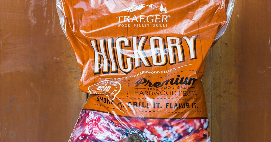 Traeger Hickory Pellets in bag