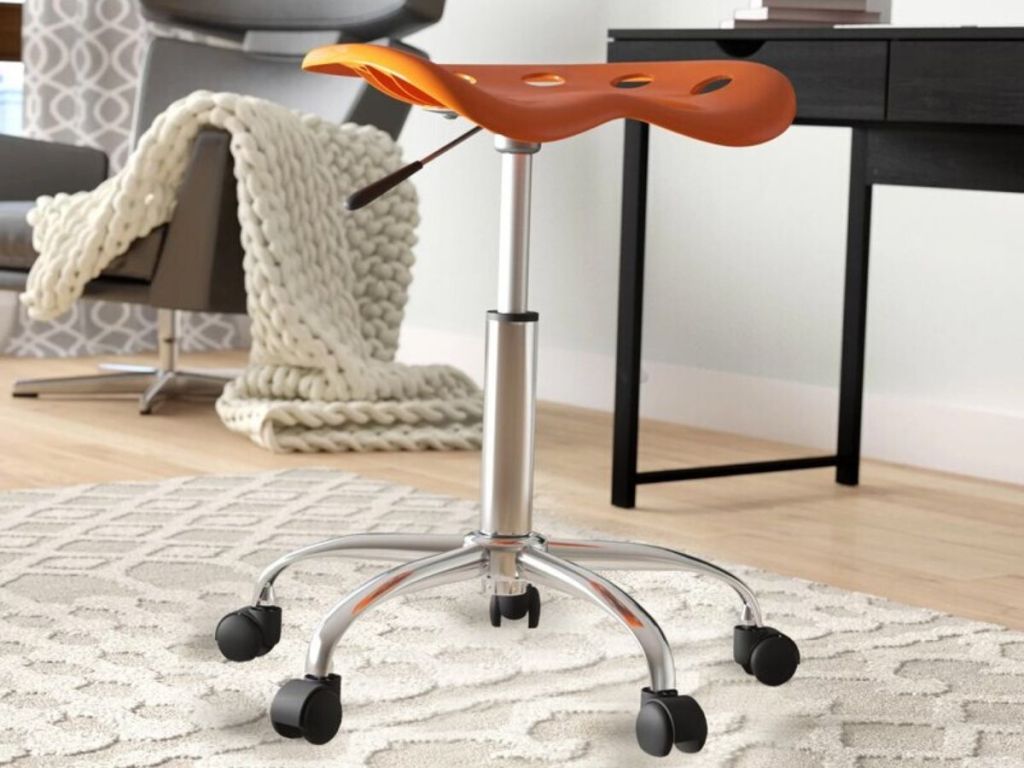 industrial stool on carpet