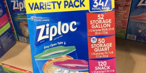 Ziploc Variety Pack 347-Count Only $13.99 on Costco.com (Regularly $17)