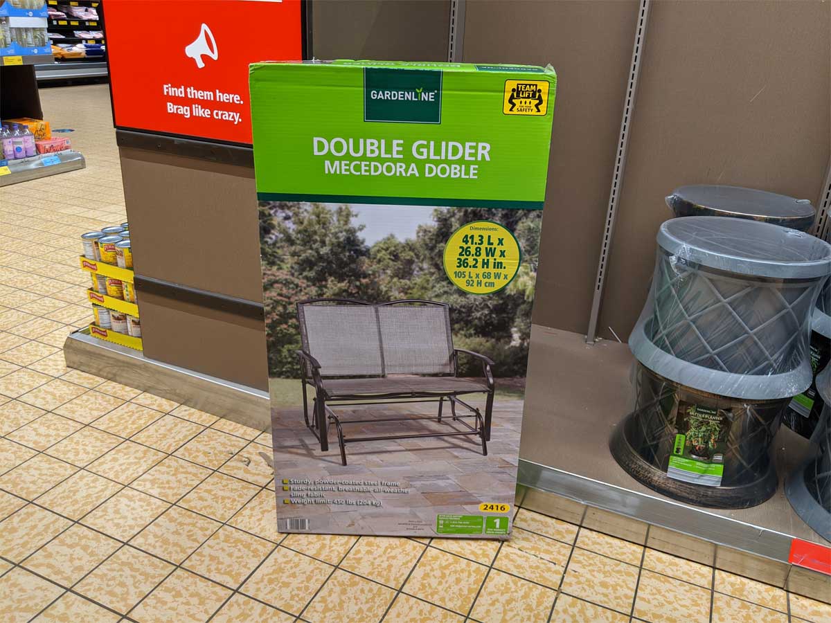 double glider in box in store