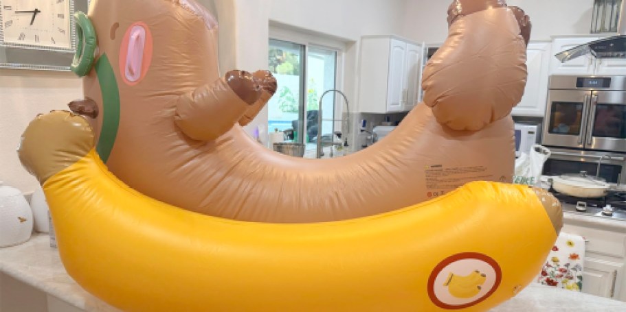 Giant Ride On Pool Float w/ Sprinkler Only $20.49 Shipped on Amazon (Reg. $41)