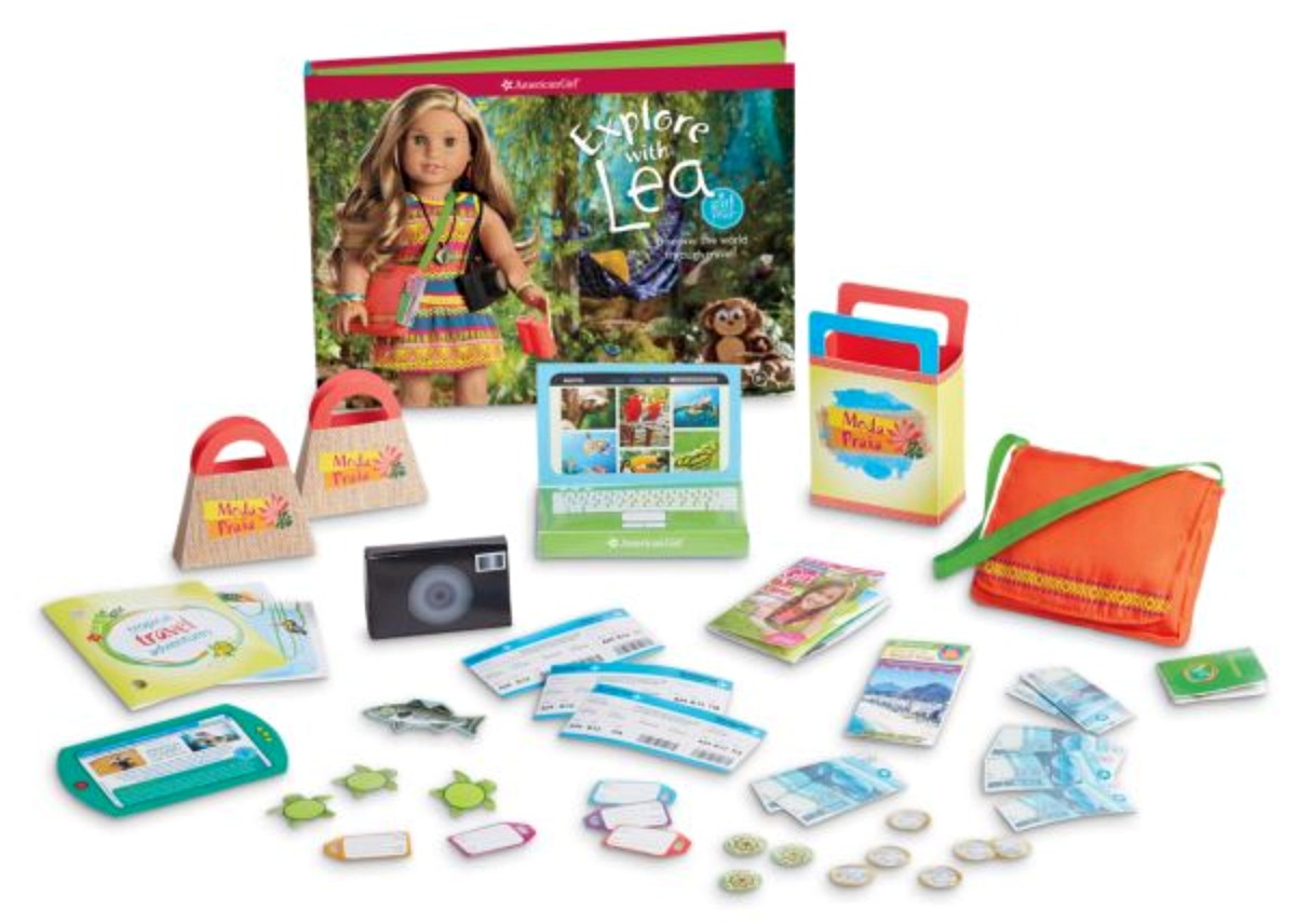 stock image of book and toy accessories