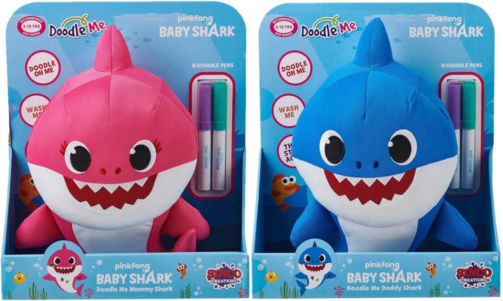 baby shark stock images doodle plush mommy daddy