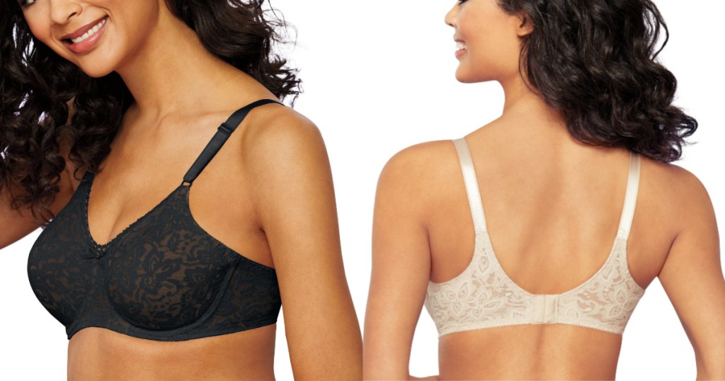bali lace n smooth bra front and back