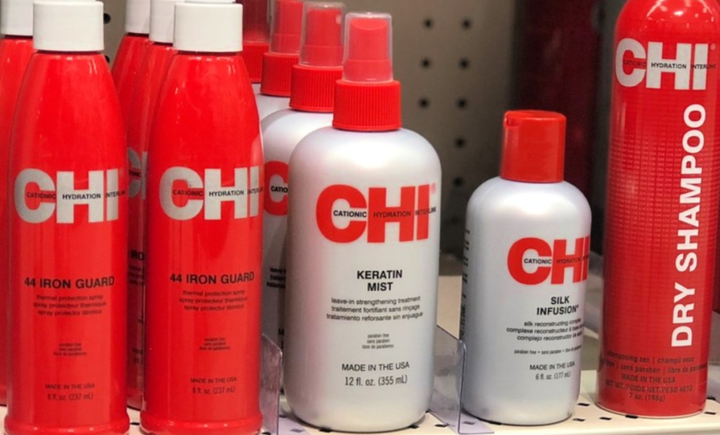 chi hair care on shelf