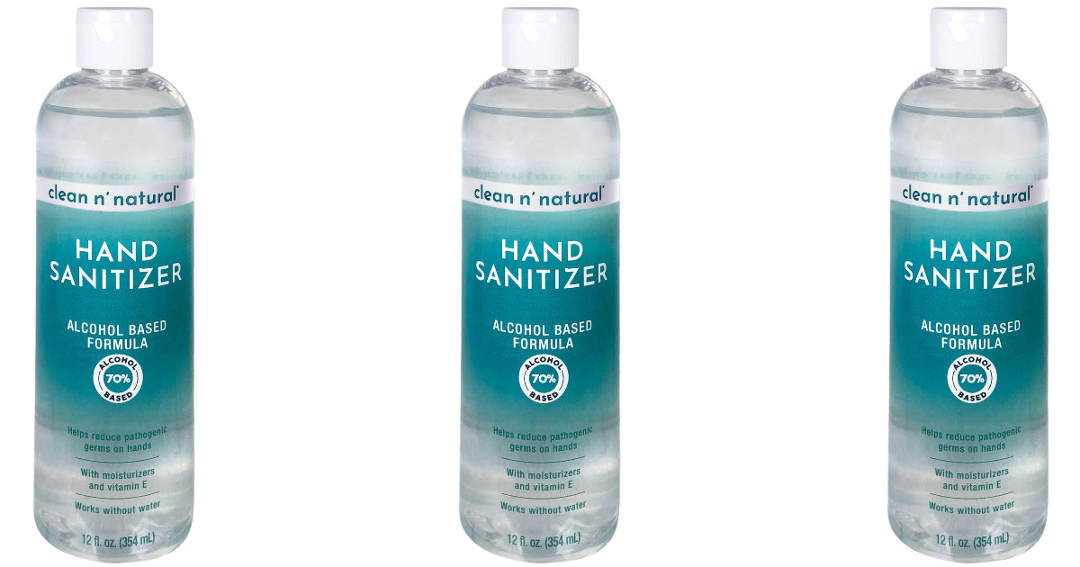 Clean ‘n Natural Hand Sanitizer 12Ounce Only 2.48 on