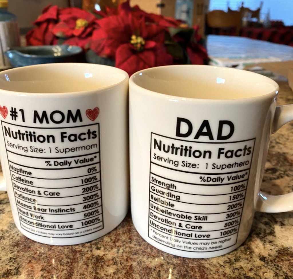 dad and mom coffee mugs 