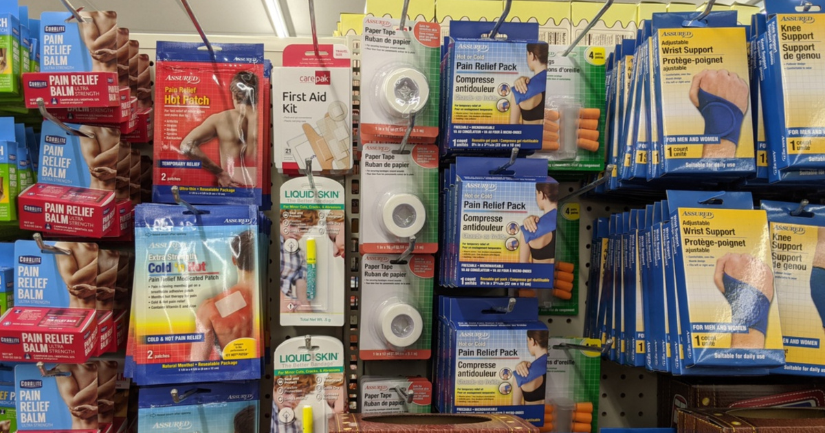 Medical supplies on display in-store