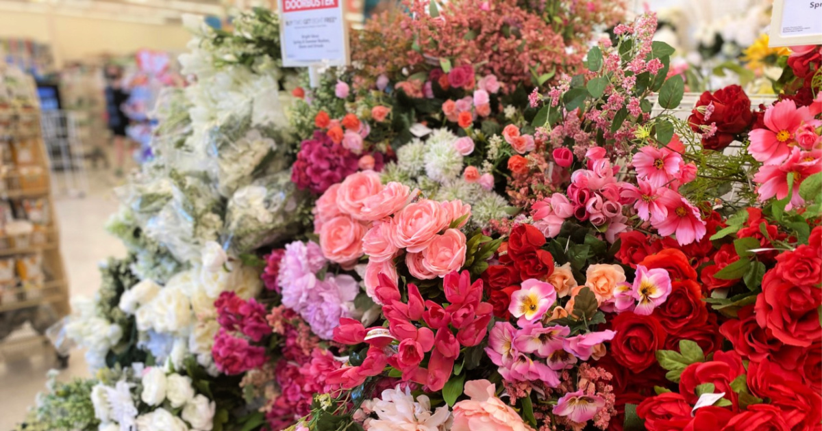 JOANN Floral Decor Sale: Buy 2, Get 8 FREE (In-Store Only) • Hip2Save