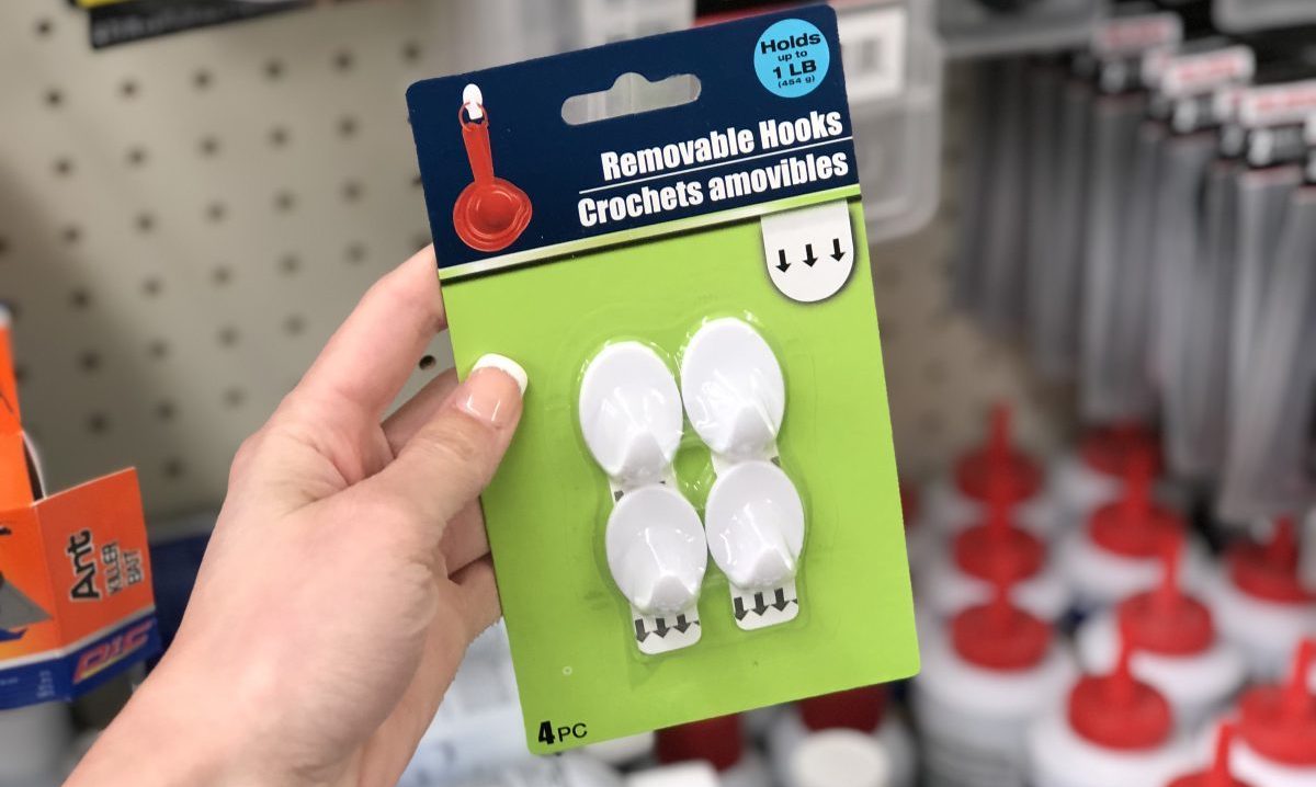 Dollar tree 2025 wall hooks