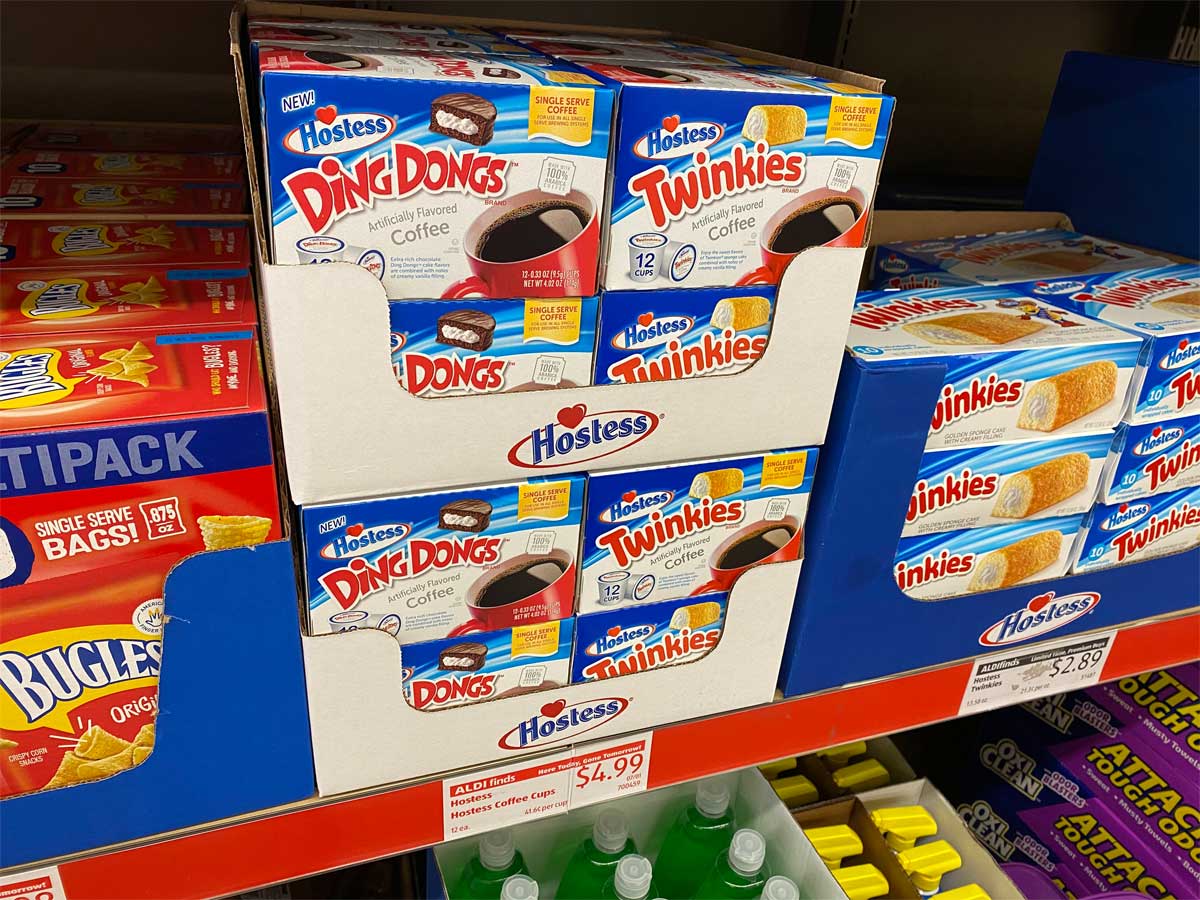 Hostess Ding Dongs & Twinkies Flavored KCups Now at ALDI