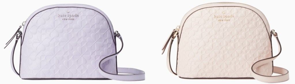 lavender and off white kate spade crossbody bags