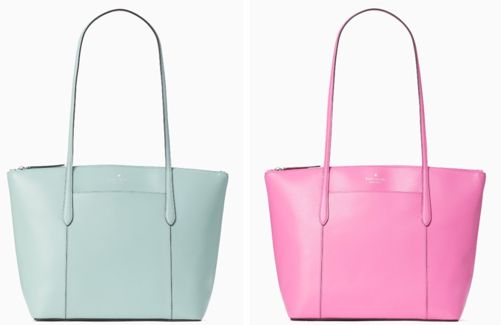 mint and blush kate spade tote bags
