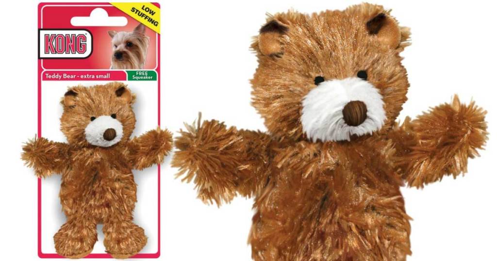 kong teddy bear dog toy