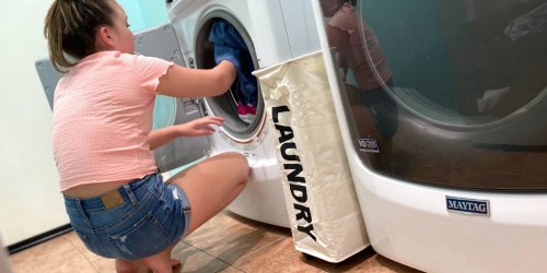 This Slim Laundry Basket Solved My Laundry Room Problems