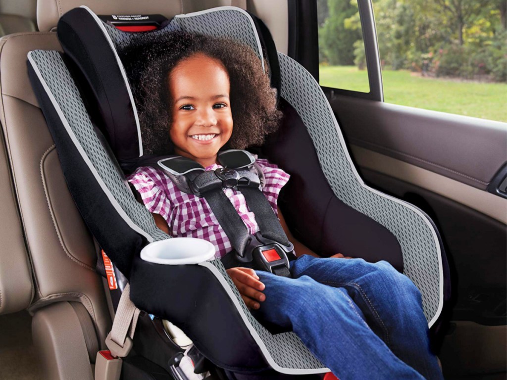 little girl in a Size4Me 65 Convertible Car Seat with RapidRemove