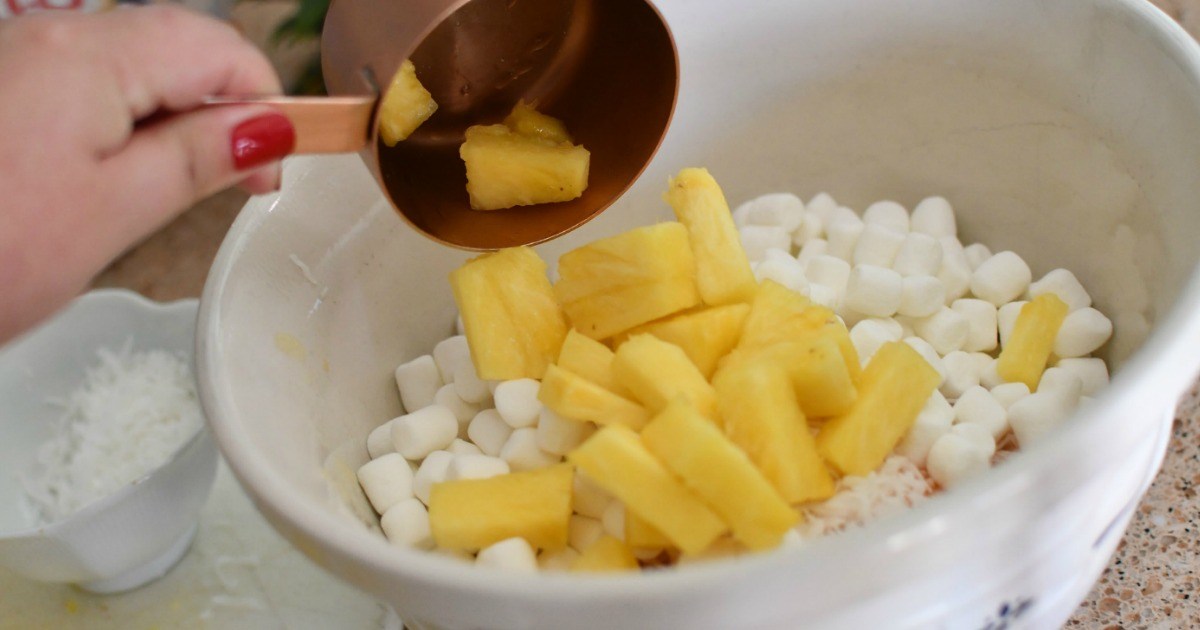 Pineapple Fluff Fruit Salad - Easy Summer Side Dish or Dessert