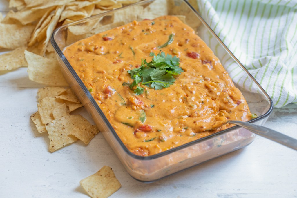 mexican dip in glass pan