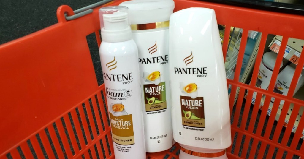 pantene products in CVS basket