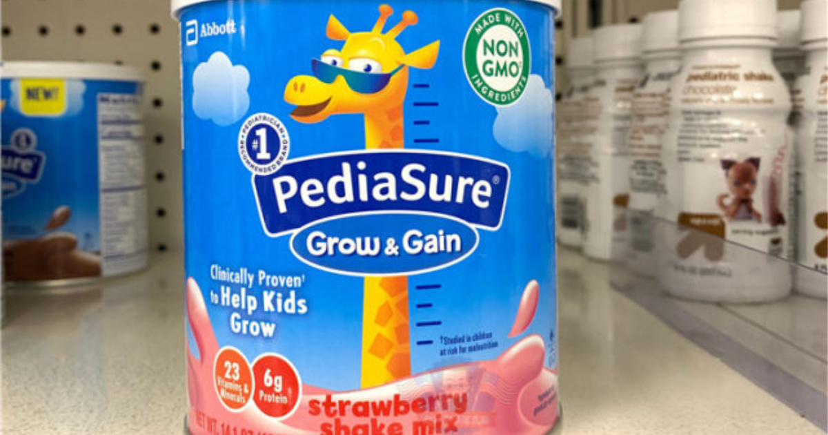 PediaSure Grow & Gain Strawberry Shake Mix, 14.1 oz