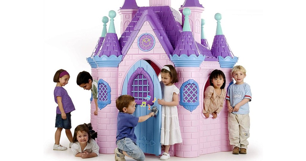 princess castle and kids