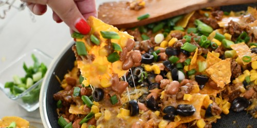 How to Make Melted Grilled Nachos or Oven Nachos in a Skillet!