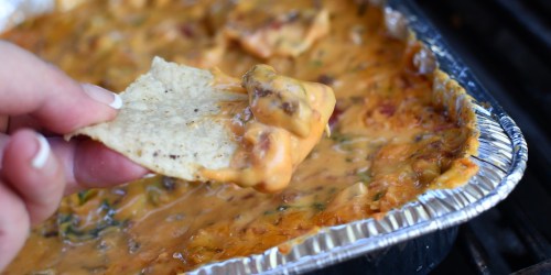 This Best Ever Velveeta Queso Dip is the Ultimate Game Day Recipe (Make it on the Grill or in the Oven!)
