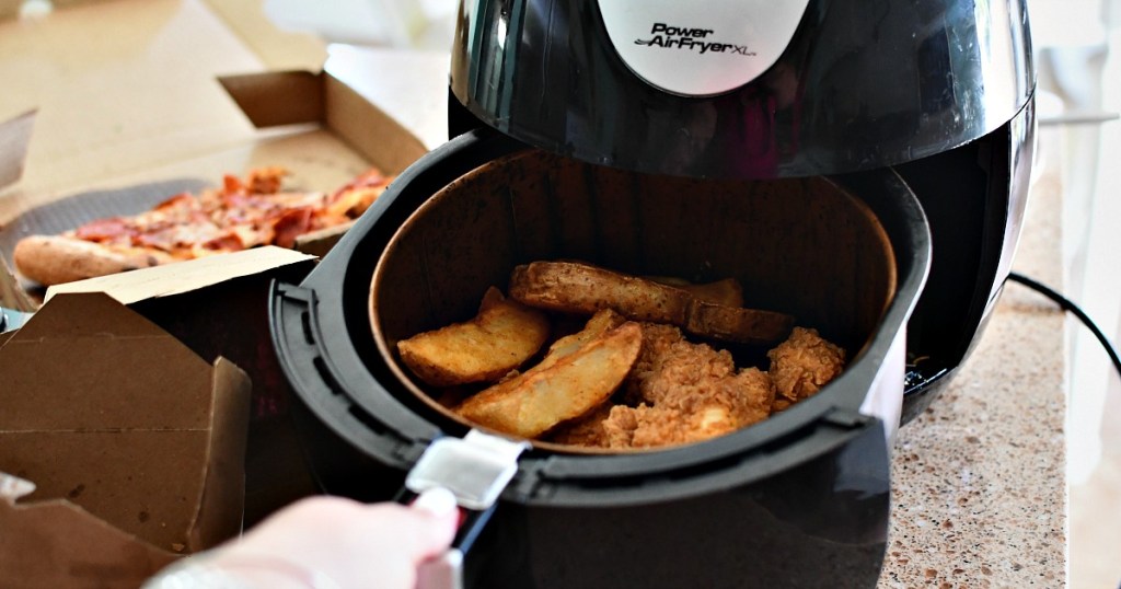 reheating chicken tenders and fries in the air fryer